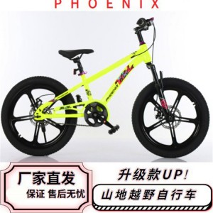 凤凰儿童自行车男孩女孩6-12岁中大童碟刹山地车单速越野安全骑行