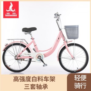 凤凰儿童自行20寸22寸中大童轻便女孩学生公主车通勤脚踏淑女单车