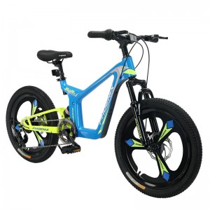 凤凰儿童自行车中大童男孩女孩镁合金软尾减震学生山地脚踏变速