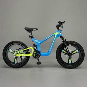 凤凰儿童自行车中大童男孩女孩镁合金软尾减震学生山地脚踏变速