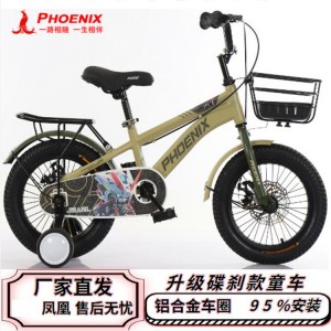 凤凰儿童自行车中大童3—16岁男女孩带辅助轮脚踏车公主车童骑行