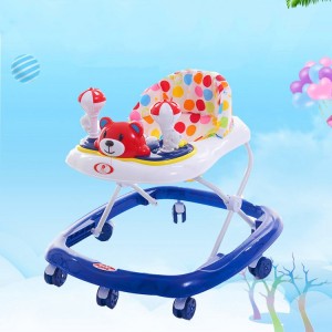 comfortable musical baby walker, kid walker, kid walker with PU wheels and music
