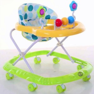 simple infant walker scooter cartoon folding anti-rollover walker