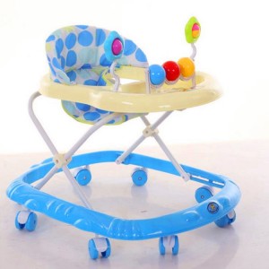 simple infant walker scooter cartoon folding anti-rollover walker