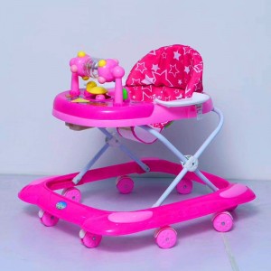 Baby walker with multiple functions, anti-rollover, anti-O-legs, foldable, foldable, baby walker with canopy