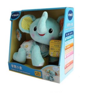 VTech伟易达学爬小象 婴儿引导爬娃玩具学爬行神器电动爬爬象
