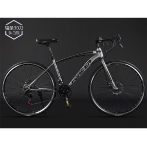 上海永久牌700C公路车自行车赛车变速碟刹男女学生破风弯把的单车