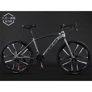 上海永久牌700C公路车自行车赛车变速碟刹男女学生破风弯把的单车