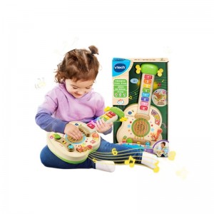 伟易达源木电动小吉他音乐启蒙早教智立方卡车敲敲乐玩具