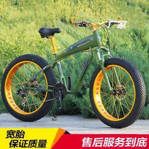 26寸雪地车加宽轮胎山地车越野沙滩变速车双油刹24速27速