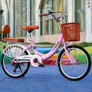 淑女通勤公路自行车20寸22寸24寸成人轻便单车单速变速男女脚踏车