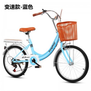 淑女通勤公路自行车20寸22寸24寸成人轻便单车单速变速男女脚踏车