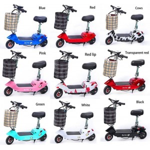 迷你电动车可折叠便携式代步电动滑板车代驾电动车