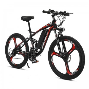 电动软尾山地自行车锂电双减震越野变速助力车速降电动车