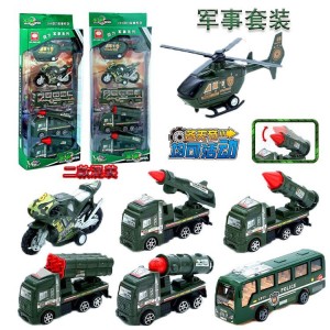 玩具车儿童仿真消防车回力车套装礼品盒装模型男孩小汽车组合