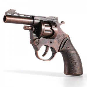 左轮砸响炮全金属合金纸炮子枪抖音快手同款火柴枪儿童玩具砸响枪