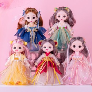 17厘米公仔玩具萌趣洋娃娃换装服饰衣服女孩礼物