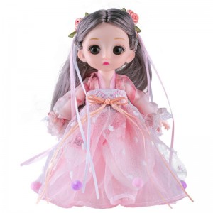 17厘米公仔玩具萌趣洋娃娃换装服饰衣服女孩礼物