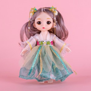 17厘米公仔玩具萌趣洋娃娃换装服饰衣服女孩礼物
