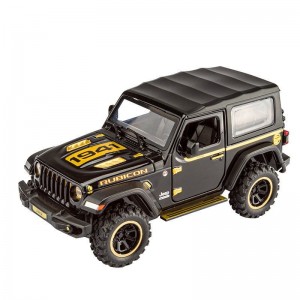 仿真合金越野车模型三挡声光回力儿童玩具摆件1/32吉普卢比肯