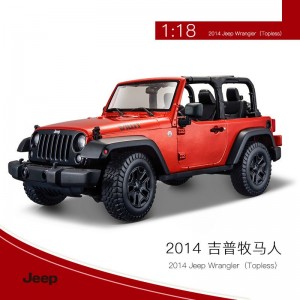 模仿真合金汽车模型摆件男孩玩具1:18吉普越野车