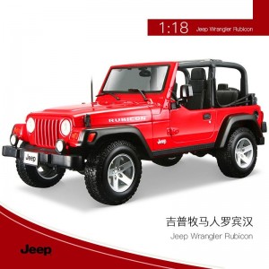 模仿真合金汽车模型摆件男孩玩具1:18吉普越野车