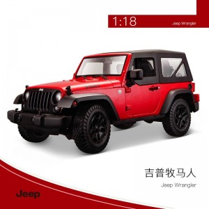 模仿真合金汽车模型摆件男孩玩具1:18吉普越野车