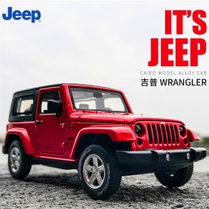 合金汽车模型摆件儿童仿真回力玩具车澄海玩具JEEP吉普牧马人