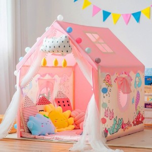 儿童帐篷室内游戏屋公主男女孩玩具屋小房子3-12岁分床神器