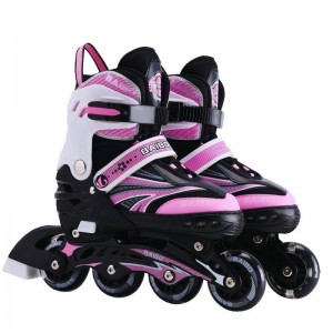 PU full glitter children's roller skates for men and women, youth pulleys, adult roller skates, adjustable