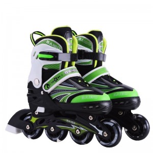 PU full glitter children's roller skates for men and women, youth pulleys, adult roller skates, adjustable