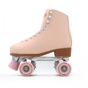 现货成人双排溜冰鞋旱冰场铝底座支架轮滑鞋带前刹旱冰鞋
