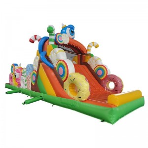 New children's inflatable castle, small trampoline, amusement park slide, indoor and outdoor square amusement equipment, naughty castle