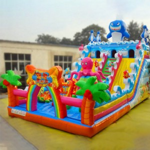 室外大型充气城堡儿童蹦蹦床攀岩滑梯室外淘气堡气包跳床