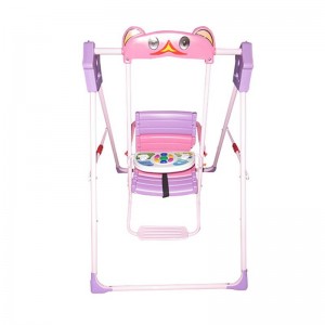 可折叠儿童秋千 带音乐宝宝摇椅室内玩具儿童支架秋千