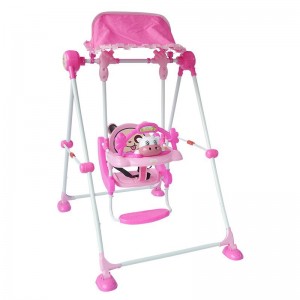 厂家直供可折叠儿童秋千 带音乐盒儿童秋千 儿童支架秋千