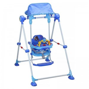 厂家直供可折叠儿童秋千儿童支架秋千带音乐盒儿童秋千