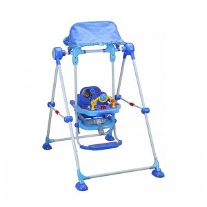 厂家直供可折叠儿童秋千儿童支架秋千带音乐盒儿童秋千