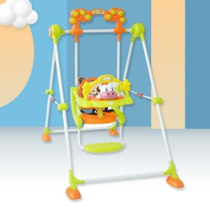 厂家直供儿童支架秋千 可折叠儿童秋千带音乐盒 儿童秋千