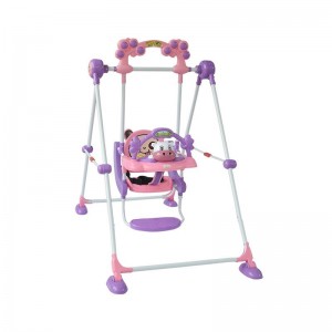 厂家直供儿童支架秋千 可折叠儿童秋千带音乐盒 儿童秋千
