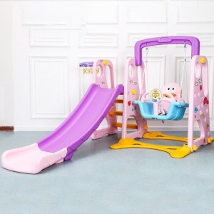 儿童室内家用多种功能滑滑梯宝宝组合0-1-3-6岁滑梯秋千塑料玩具