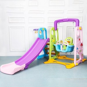 儿童室内家用多种功能滑滑梯宝宝组合0-1-3-6岁滑梯秋千塑料玩具