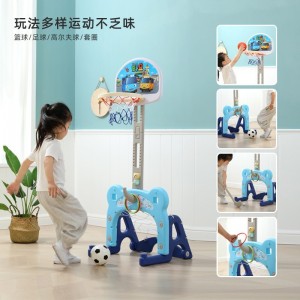 Children's multi-function basketball stand, basketball stand, baby household liftable basket door, indoor and outdoor ball toys