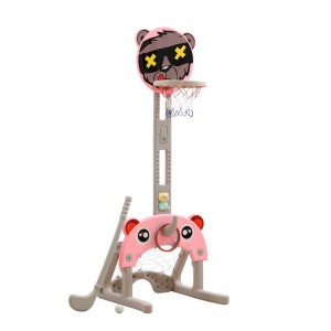 Children's basketball stand indoor liftable baby 1-2-3-6 year old boy home shooting frame soccer toy