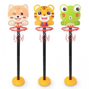 Children's basketball stand basket can be lifted indoor and outdoor cartoon vertical basketball frame baby ball sports toy boy