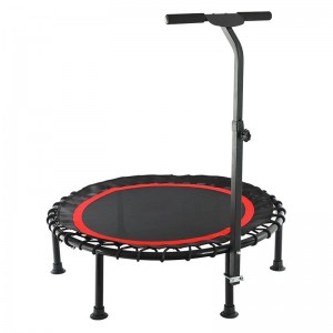 Household silent trampoline wholesale children's adult universal gym yoga indoor weight loss bouncer with armrests
