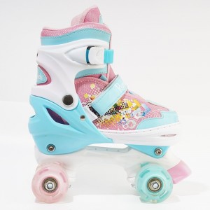厂家儿童成人男女双排轮滑鞋卡通舒适四轮旱冰双排溜冰鞋