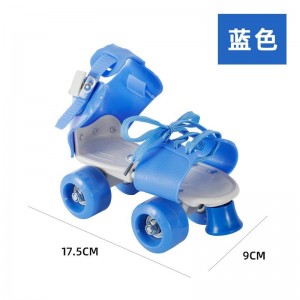 儿童可调轮滑鞋双排轮溜冰鞋简易四轮旱冰鞋暴走鞋厂家直供