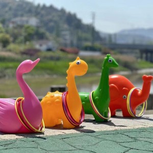 幼儿园儿童早教感统训练卡通动物造型套圈圈地摊投掷户外活动玩具