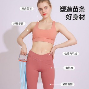 家庭锻炼健身运动器材拉力绳开背美背女健身器材美背扩胸拉力器